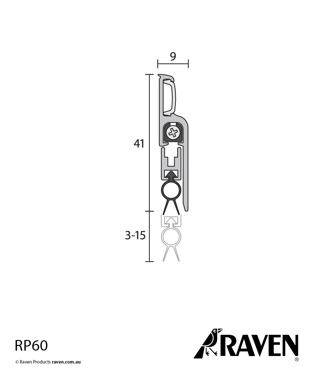 Automatic Door Bottom Seals RP60
